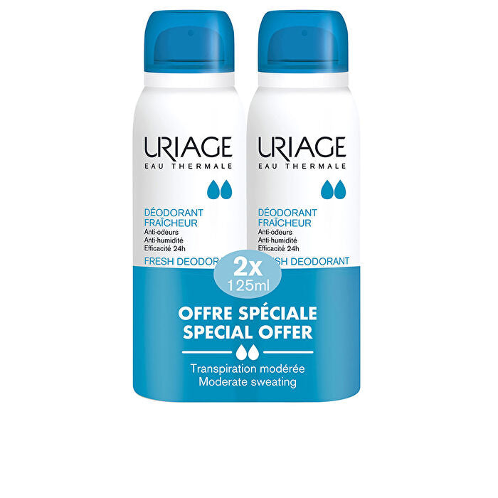 Uriage Fresh Deodorant Spray Pack 2x 125ml