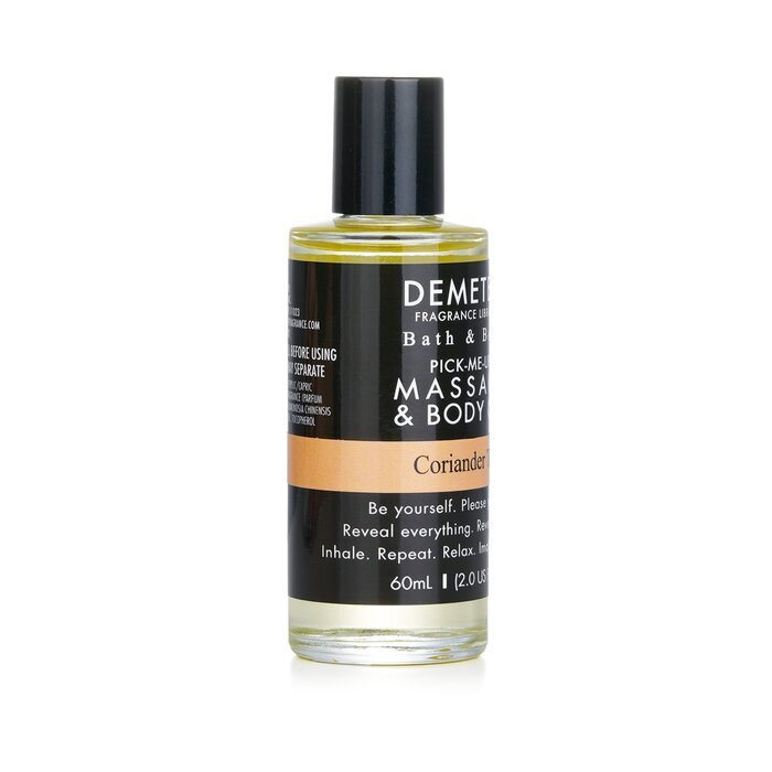 Demeter Huile de Massage et Corps au Thé Coriandre 60ml/2oz