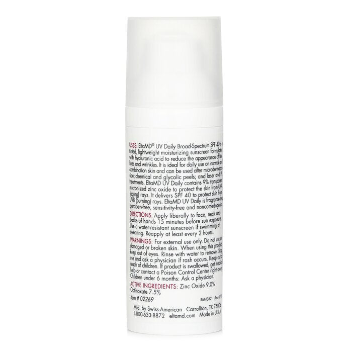 EltaMD UV Daily Moisturizing Facial - For Normal, Combination & Post-Procedure Skin - Tinted (Random Packaging) 48g