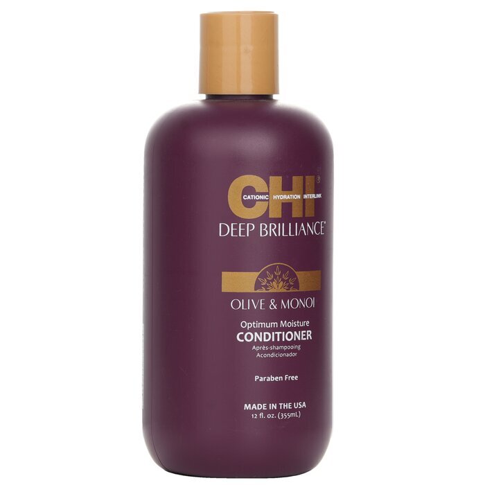 CHI Deep Brilliance Olive & Monoi Après-shampoing Hydratation Optimale 355ml/12oz