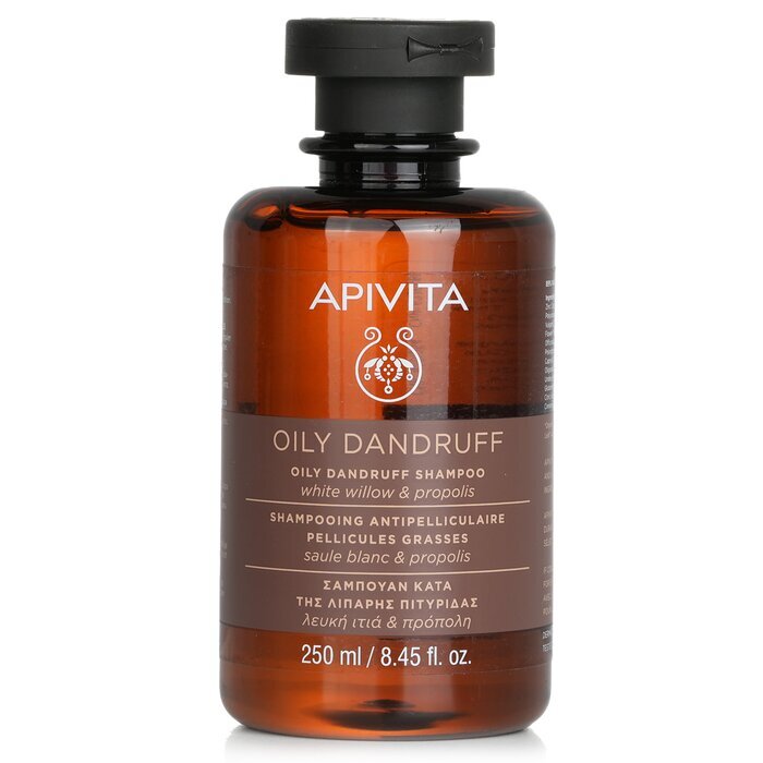 Apivita Oily Dandruff Shampoo with White Willow & Propolis (For Oily Scalp) 250ml