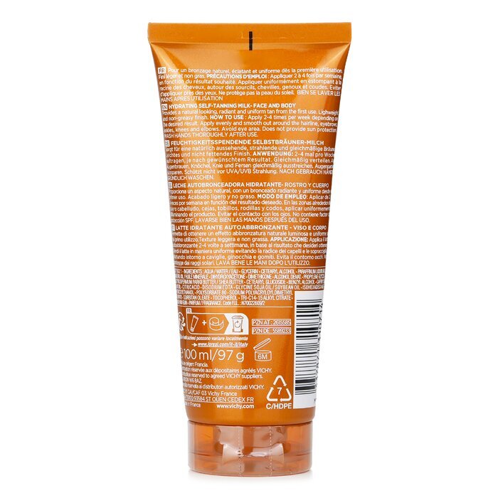 Vichy Capital Ideal Soleil Moisturizing Self-Tanning Milk - Face & Body 100ml
