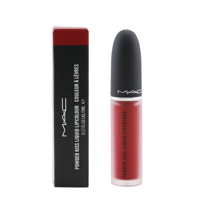 MAC Powder Kiss Liquid Lipcolour - 975 Ruby Boo 5ml