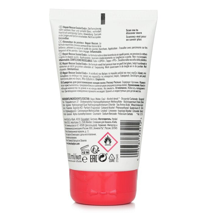 Schwarzkopf BC Repair Rescue Sealed Ends+ Arginine (For Damaged Hair) 100ml