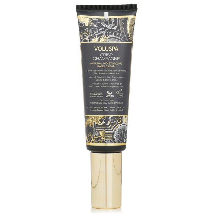 Voluspa Crisp Champagne Natural Moisturizing Hand Cream - Vanilla & Barrel Oak 50ml/1.7oz