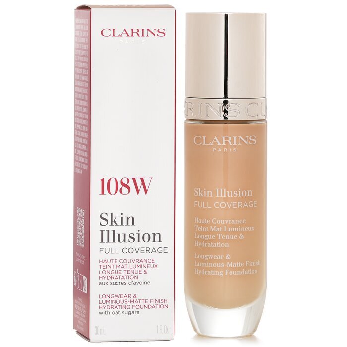 Clarins Skin Illusion Full Coverage Foundation - 108W 30ml