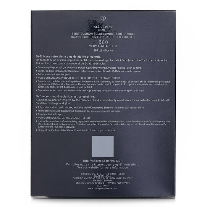Cle De Peau Radiant Cushion Foundation Dewy (Refill) - B00 14G