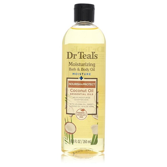 Dr Teal's Dr Teal's Moisturizing Bath & Body Oil Nourishing Coconut Oil with Essensial Oils, Jojoba Oil, Sweet Almond Oil and Cocoa Butter 260ml/8.8oz