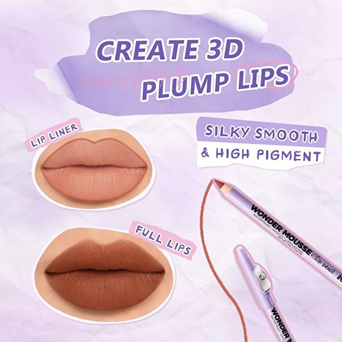 Wonder Mousse Lip Pencil - 6 Colors - RD04 Scarlet - 1.6g