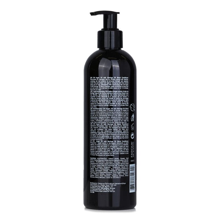 CHI Après-shampoing à l'huile d'argan et à l'huile de moringa - Sans parabènes 340ml/11.5oz