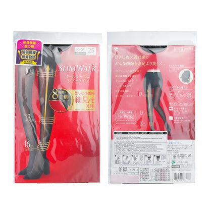 SlimWalk Compression Pantyhose With Supporting Function For Pelvis -  Black (Size: S-M) 1pair