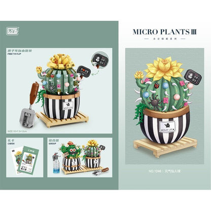 LOZ Mini Blocks - Prickly Pear Building Bricks Set 11 x 6.5 x 24cm