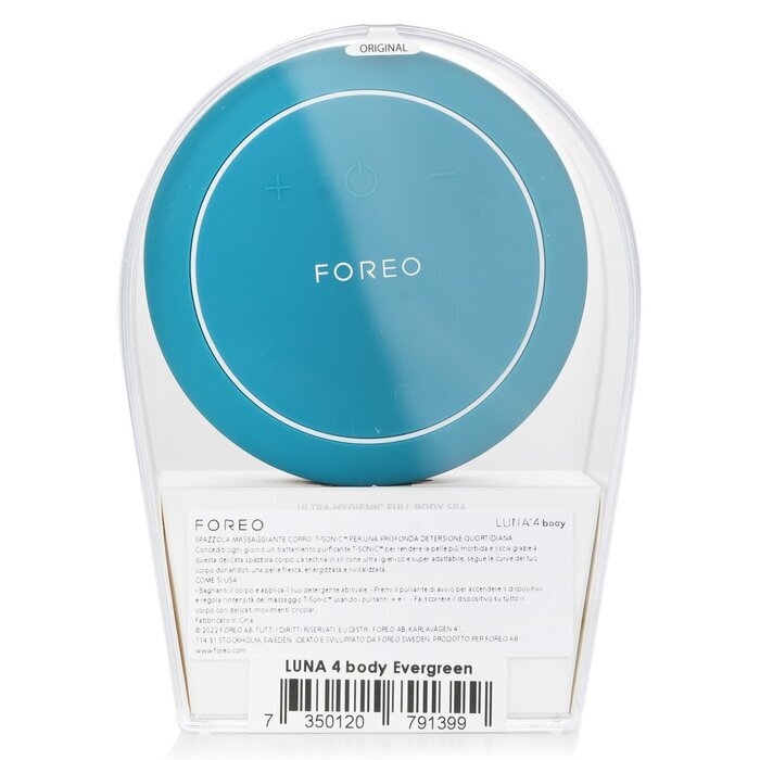 FOREO Luna 4 Body Massaging Body Brush -  Evergreen 1pcs