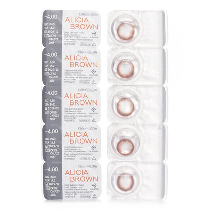 Clalen Iris 1Day Alicia Brown -4.00 5pcs x 1 strip